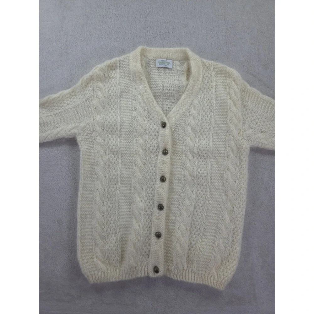 Vintage Colors of Benetton Mohair‎ Cardigan Sweater Womens XS Wool Button - Picture 5 of 10
